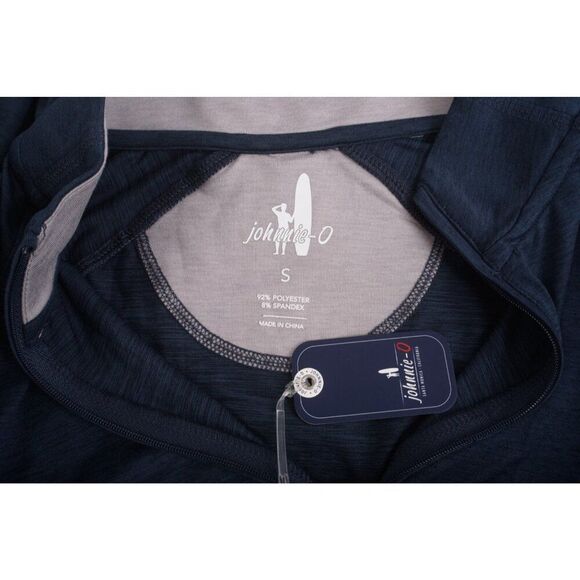 Johnnie-O Mens Freeborne Shirt Top Size S Blue Half Zip Pullover Stretchy NWT - Picture 6 of 6